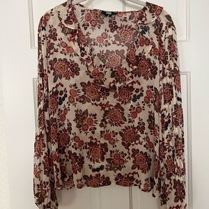 Paige silk floral blouse